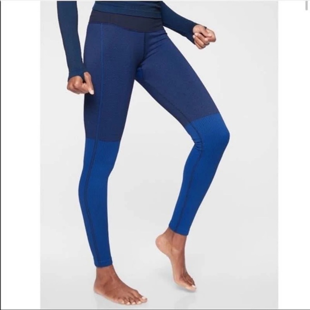 Brand new flurry colorblock base layer legging